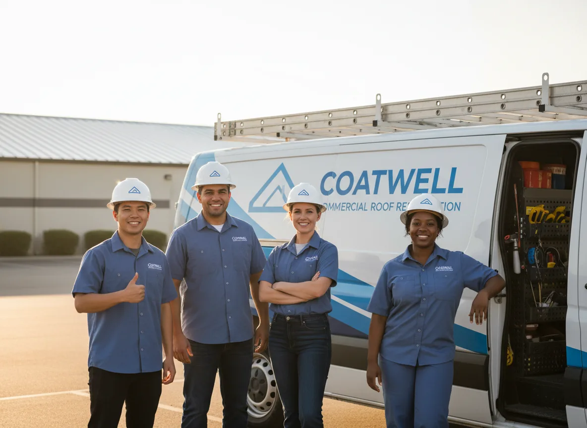 Commercial roof coating company in Russell, MA